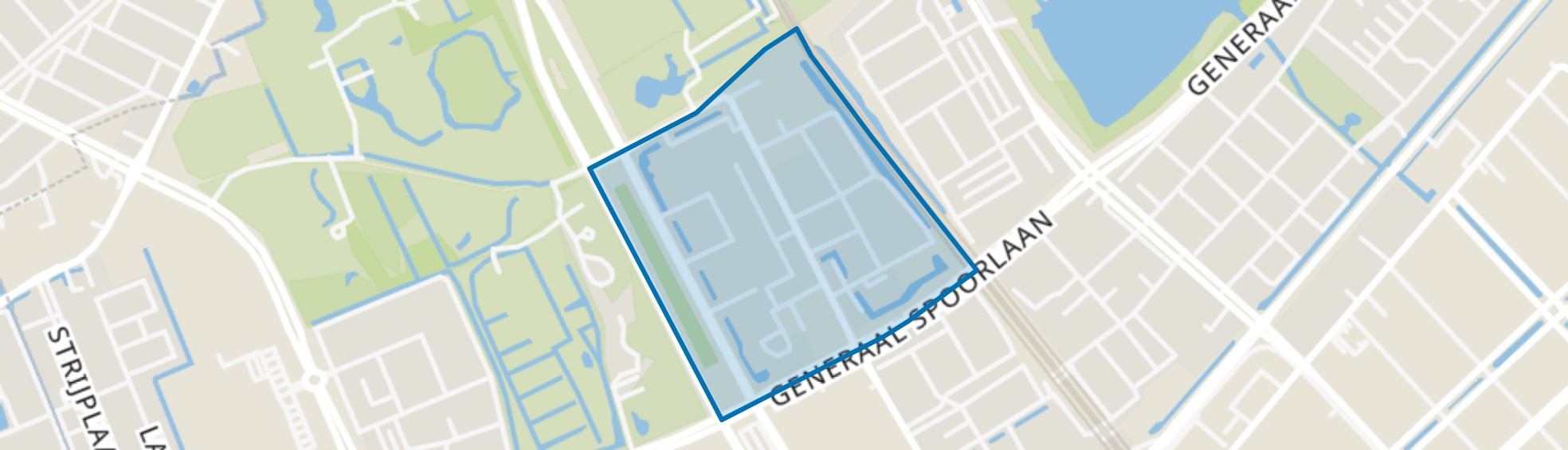 Kleurenbuurt, Rijswijk (ZH) map