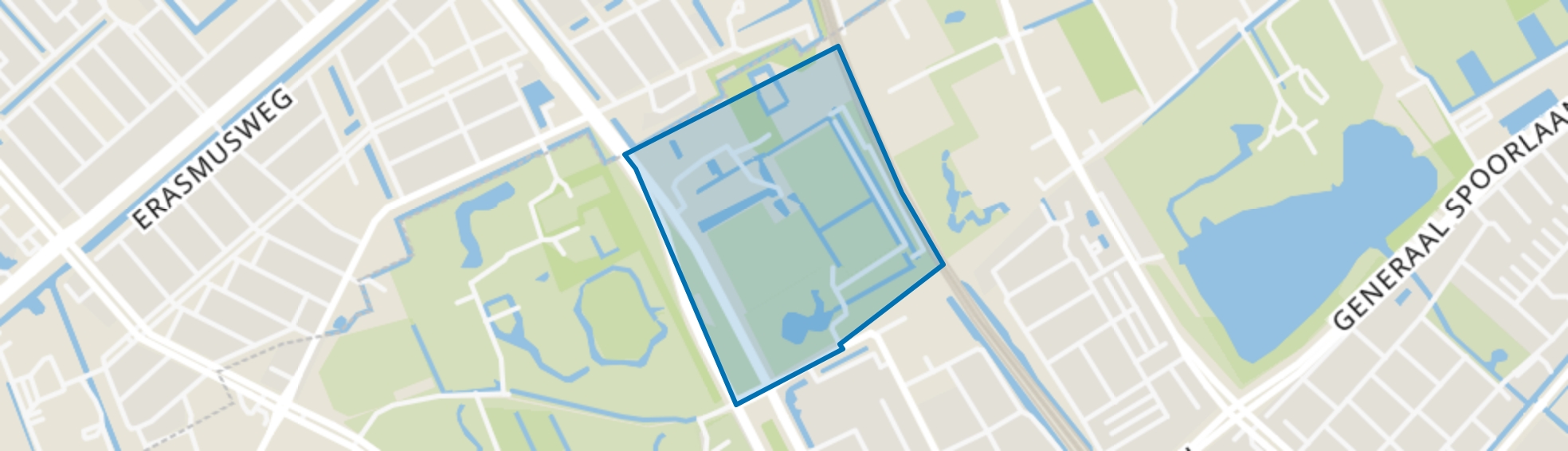 Spoorzicht, Rijswijk (ZH) map