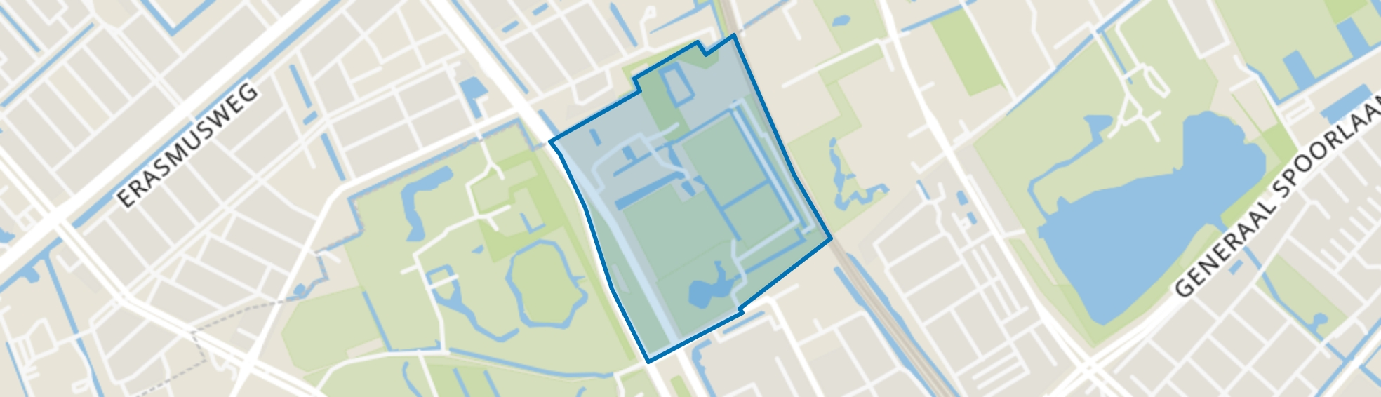 Spoorzicht, Rijswijk (ZH) map