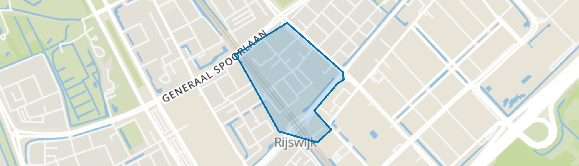 Stationskwartier, Rijswijk (ZH) map