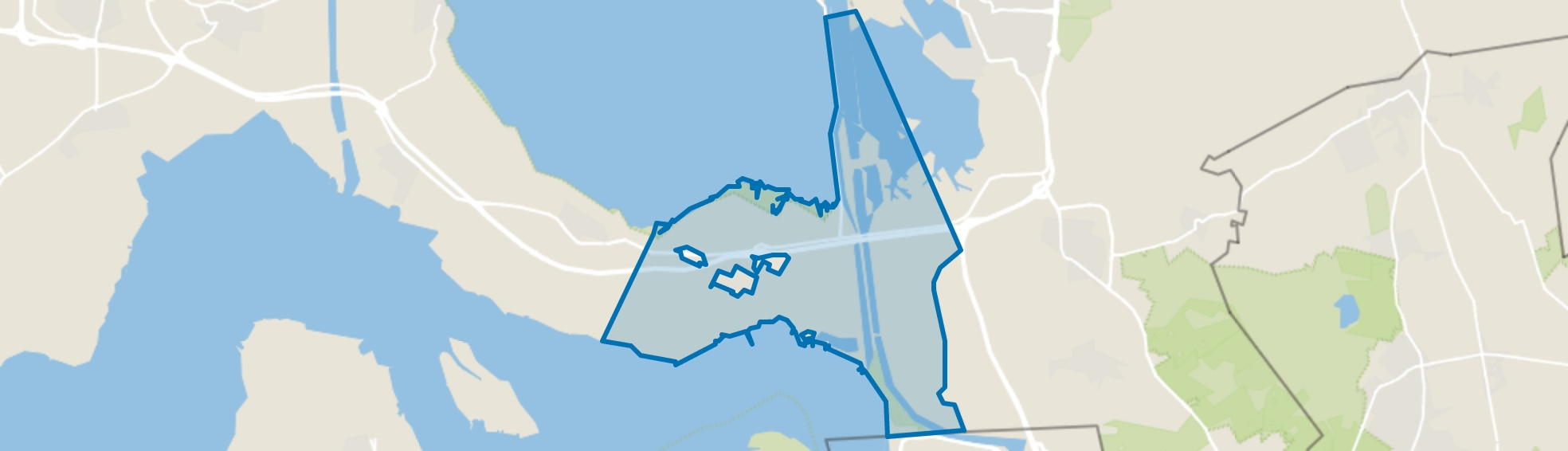 Verspreide huizen Rilland, Rilland map