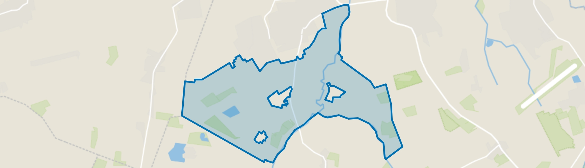 Buitengebied Roden Zuid, Roden map
