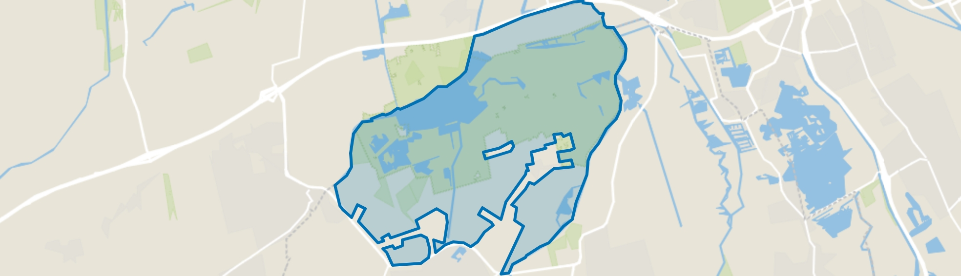 Buitengebied Roden Noord, Roderwolde map