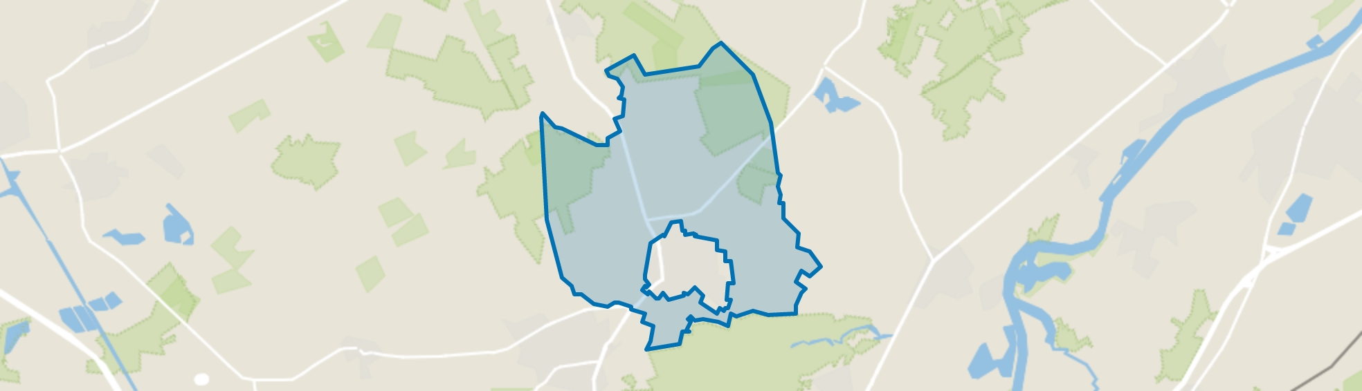 Verspreide huizen Roggel, Roggel map