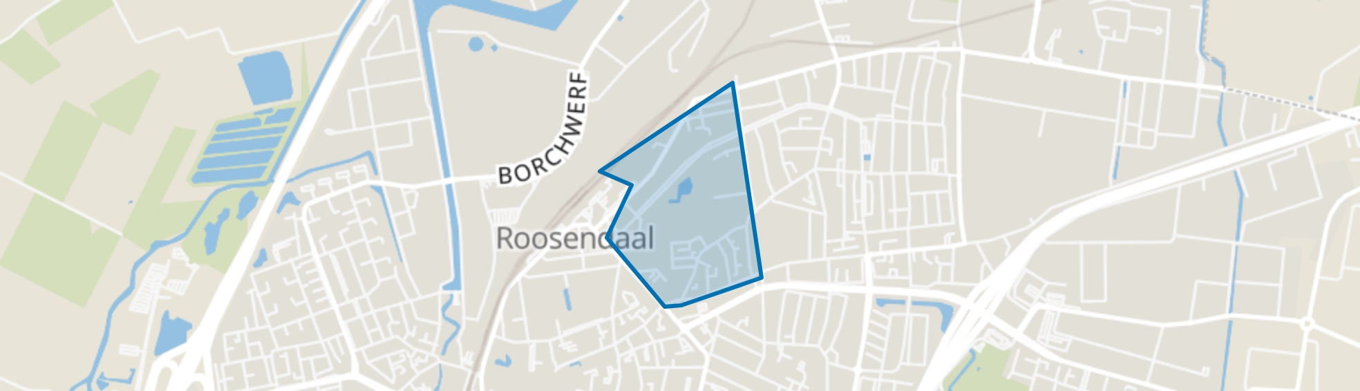 Parklaan-Hoogstraat, Roosendaal map