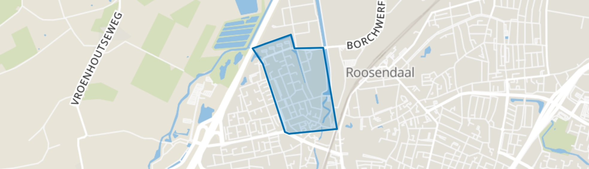 Scherpdeel, Roosendaal map