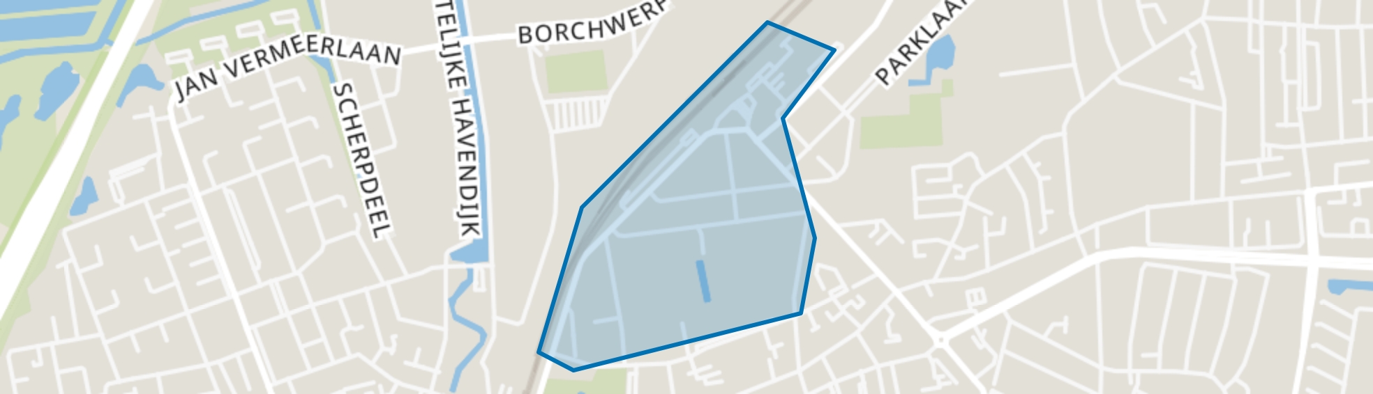 Stationsbuurt, Roosendaal map