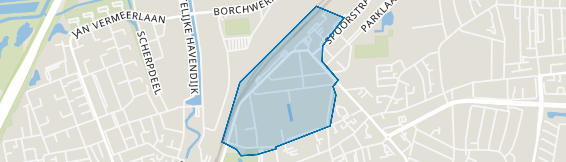 Stationsbuurt, Roosendaal map