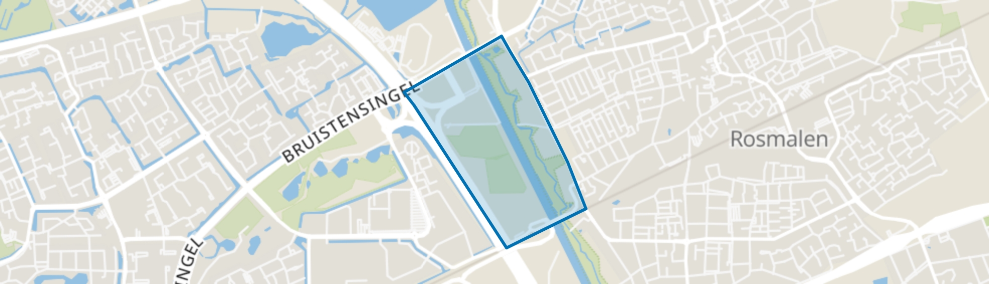 A2 zone Rosmalen noord, Rosmalen map