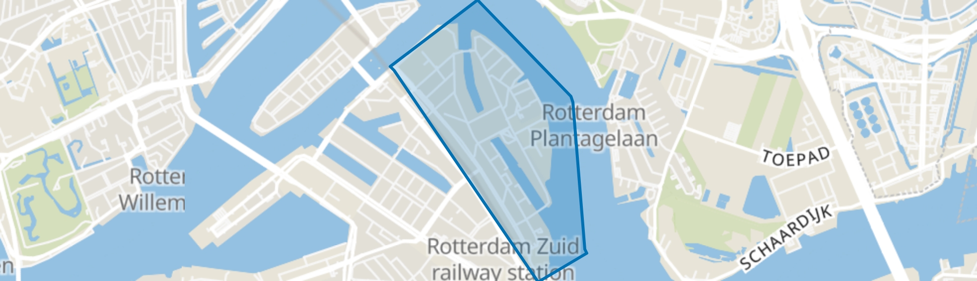 Feijenoord, Rotterdam map