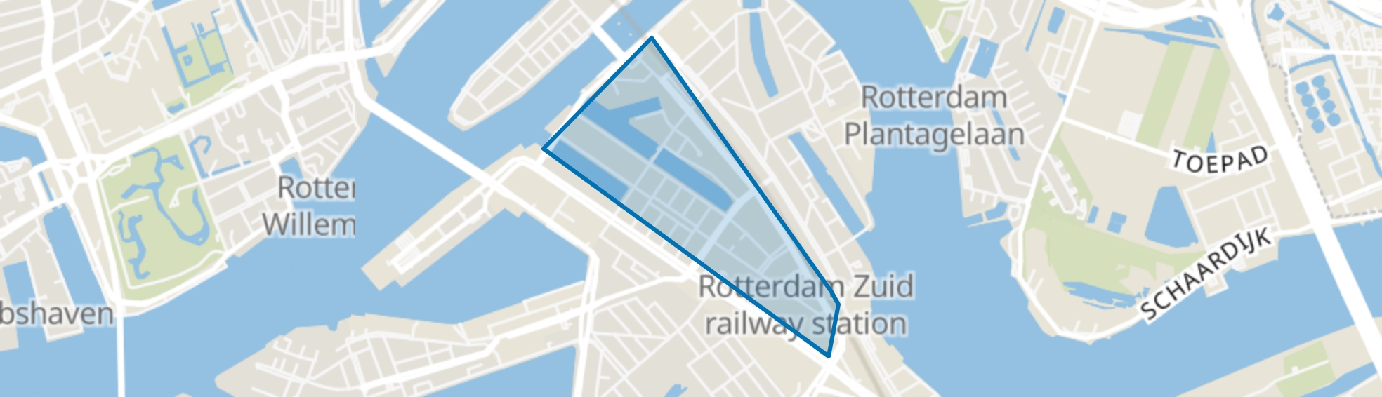 Kop van Zuid - Entrepot, Rotterdam map