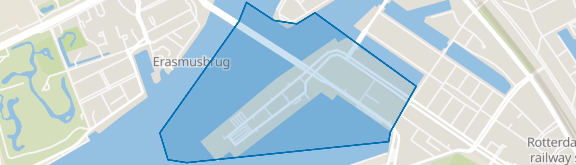 Kop van Zuid, Rotterdam map