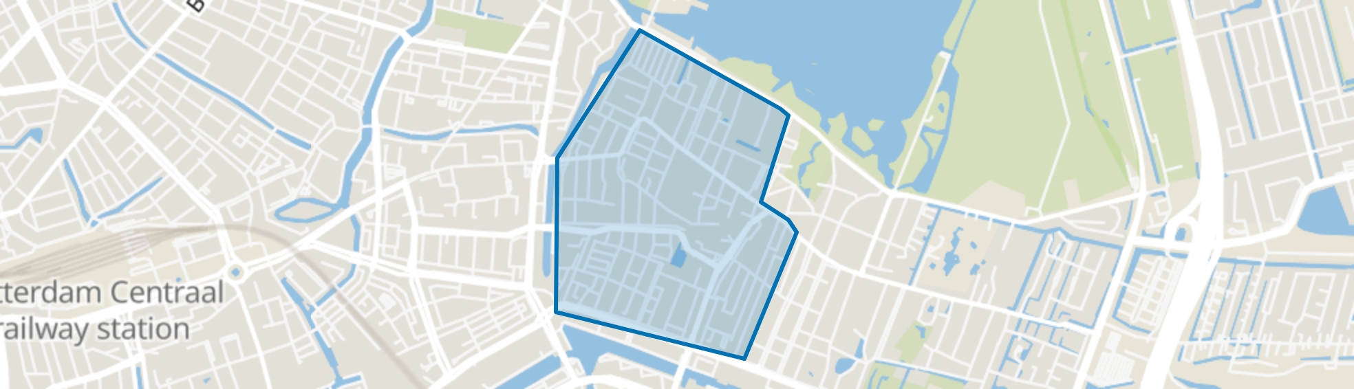 Kralingen West, Rotterdam map