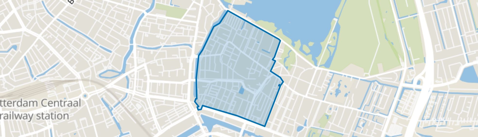 Kralingen West, Rotterdam map