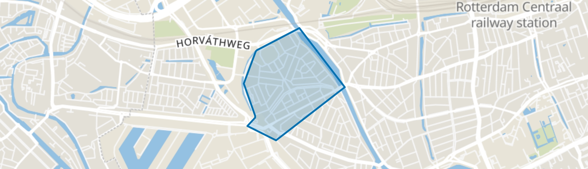 Spangen, Rotterdam map