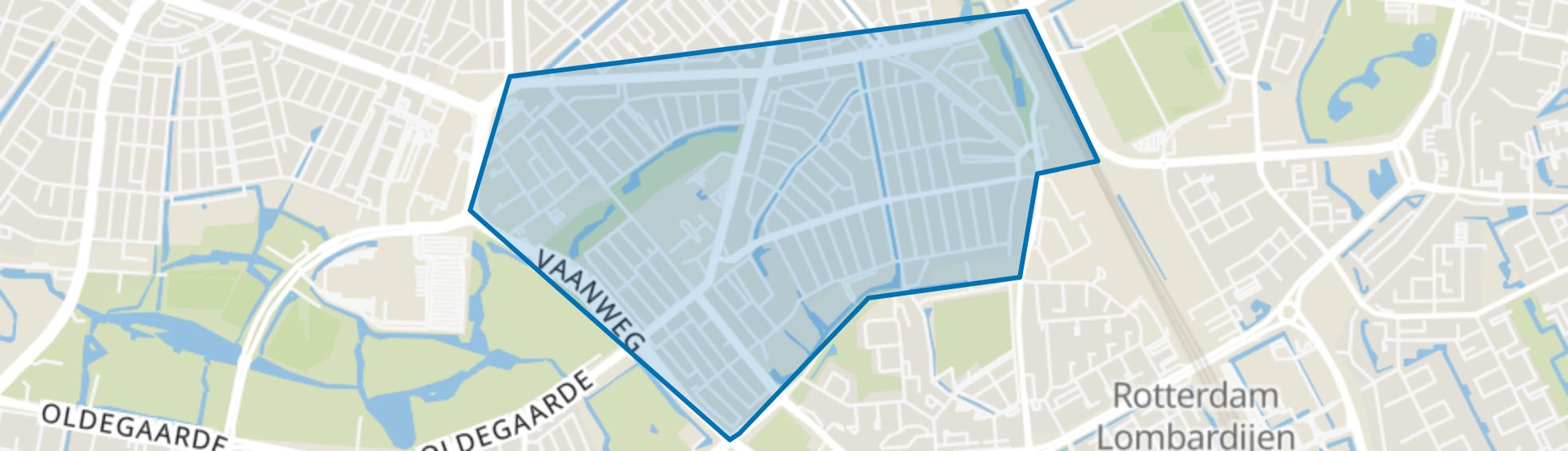 Vreewijk, Rotterdam map