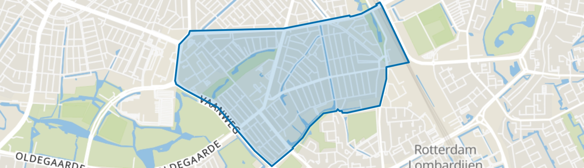 Vreewijk, Rotterdam map