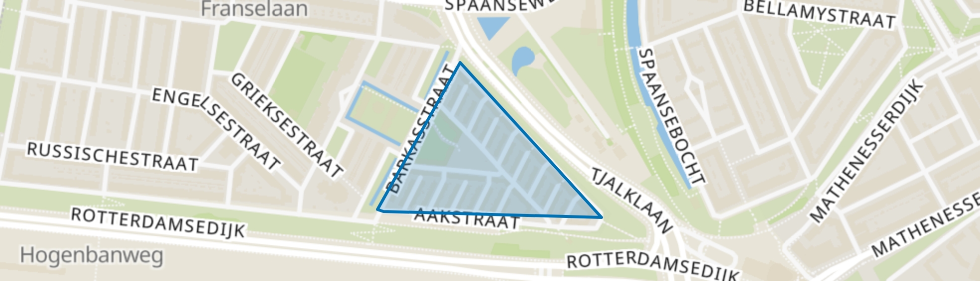 Witte Dorp, Rotterdam map