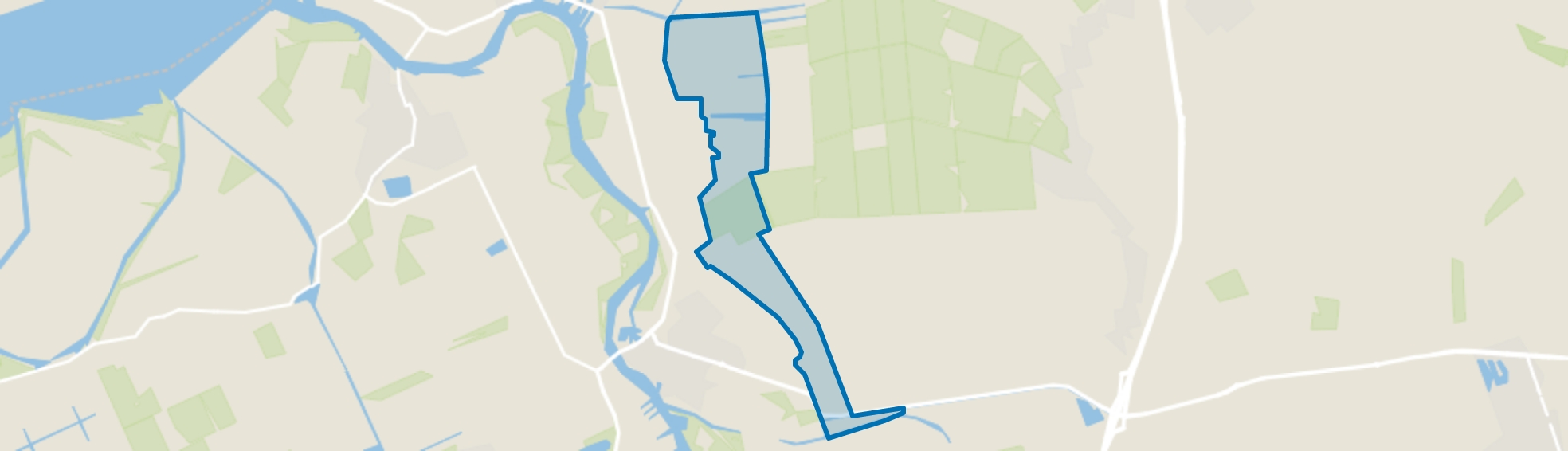 Verspreide huizen Zwartewatersklooster en Holtrust, Rouveen map