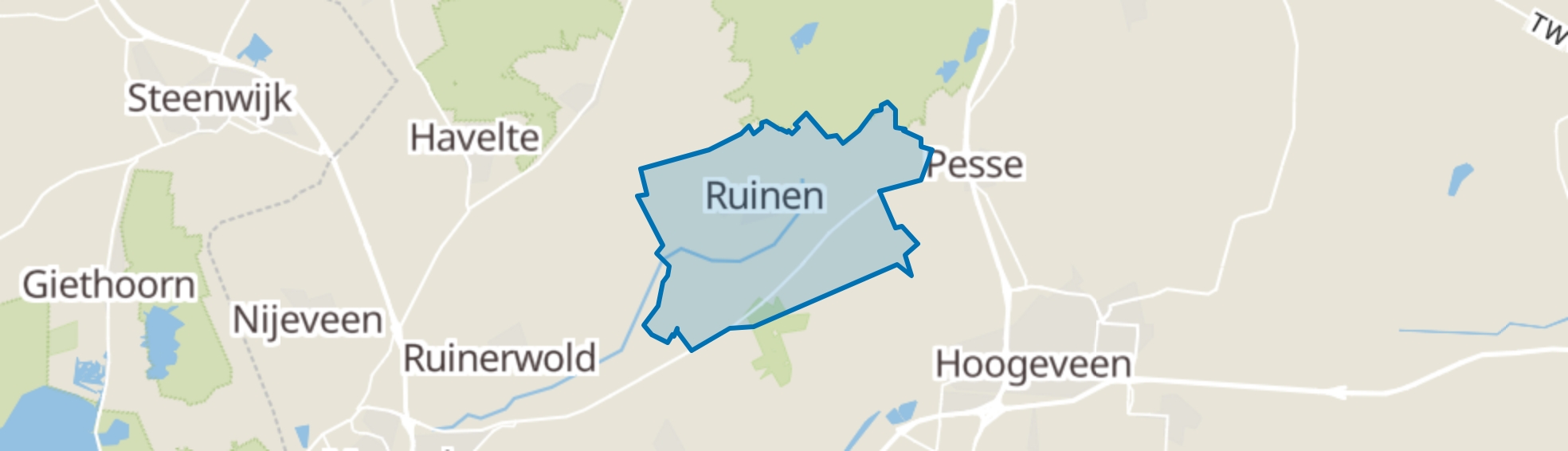 Ruinen (Gem. De Wolden) map