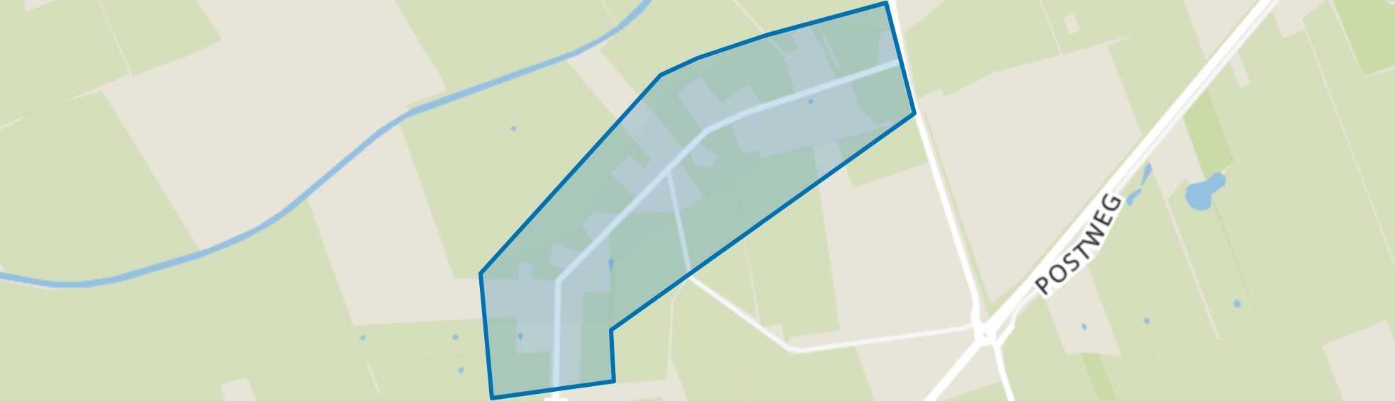 Hees, Ruinen (Gem. De Wolden) map