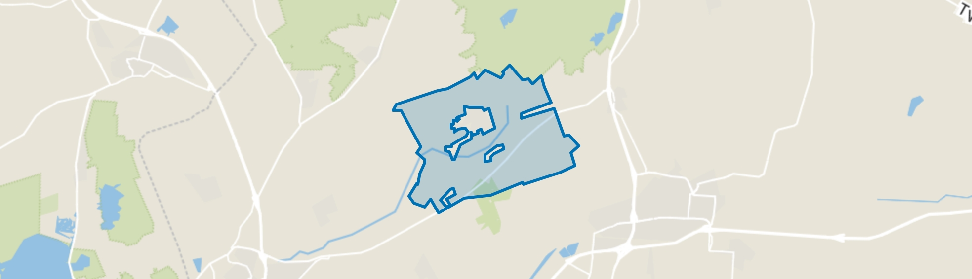 Verspreide huizen Ruinen, Ruinen (Gem. De Wolden) map