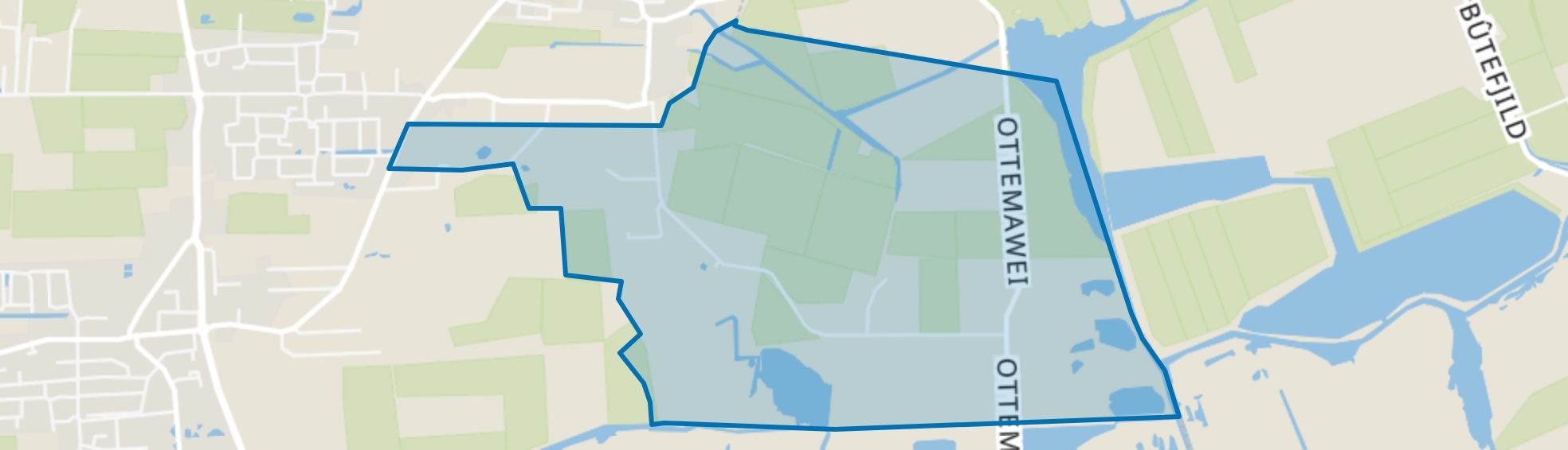 Verspreide huizen Mûnein, Ryptsjerk map