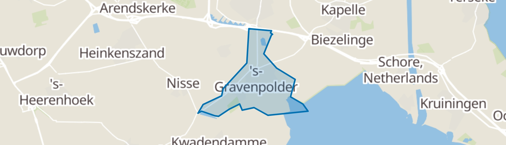 's-Gravenpolder map