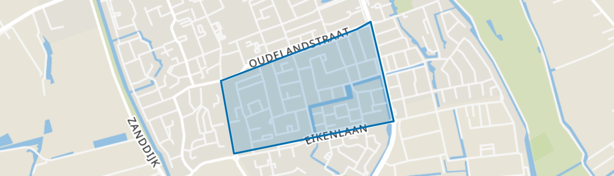 Oudeland, 's-Gravenzande map