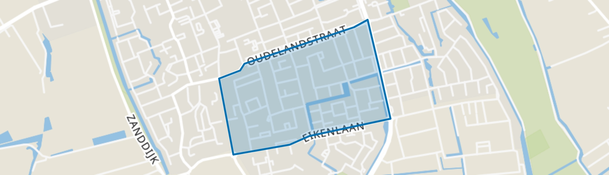 Oudeland, 's-Gravenzande map