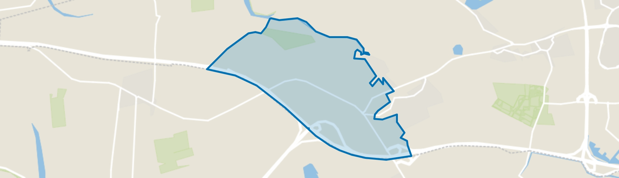 Verspreide huizen in het Westen, 's-Heer Arendskerke map