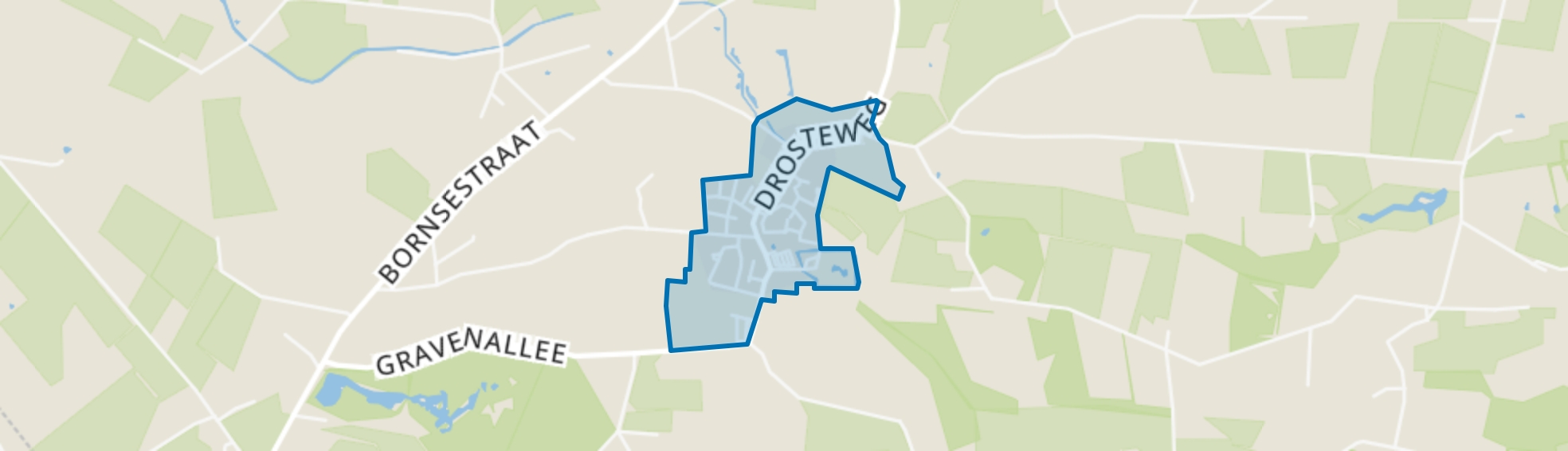 Saasveld kern, Saasveld map