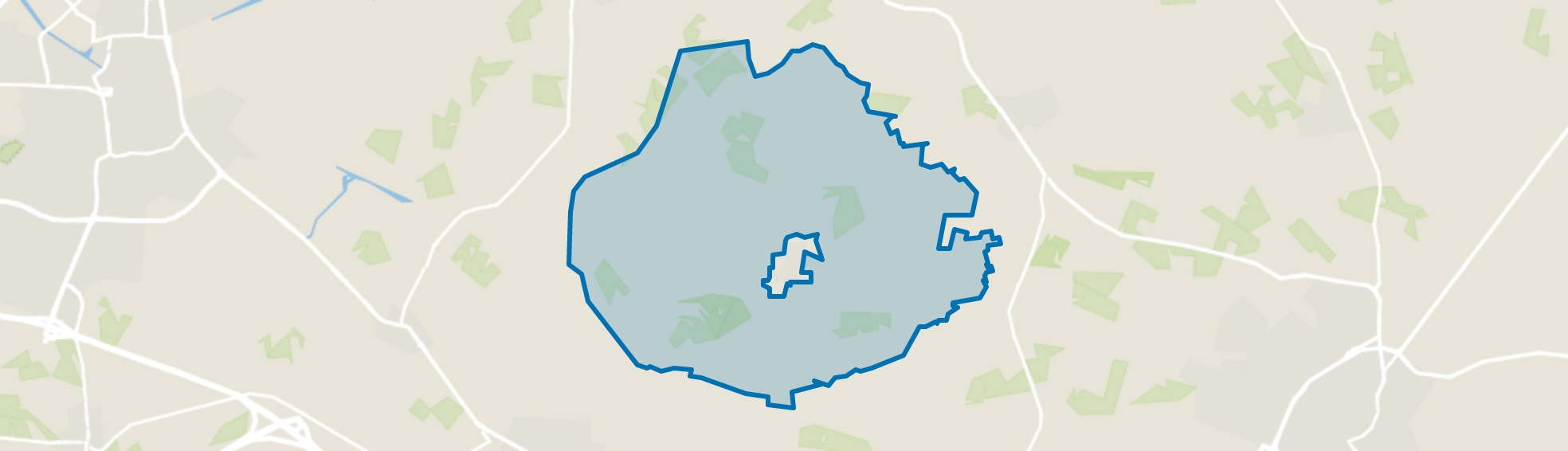 Verspreide huizen Saasveld, Saasveld map