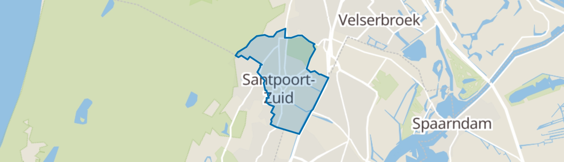 Santpoort-Zuid map