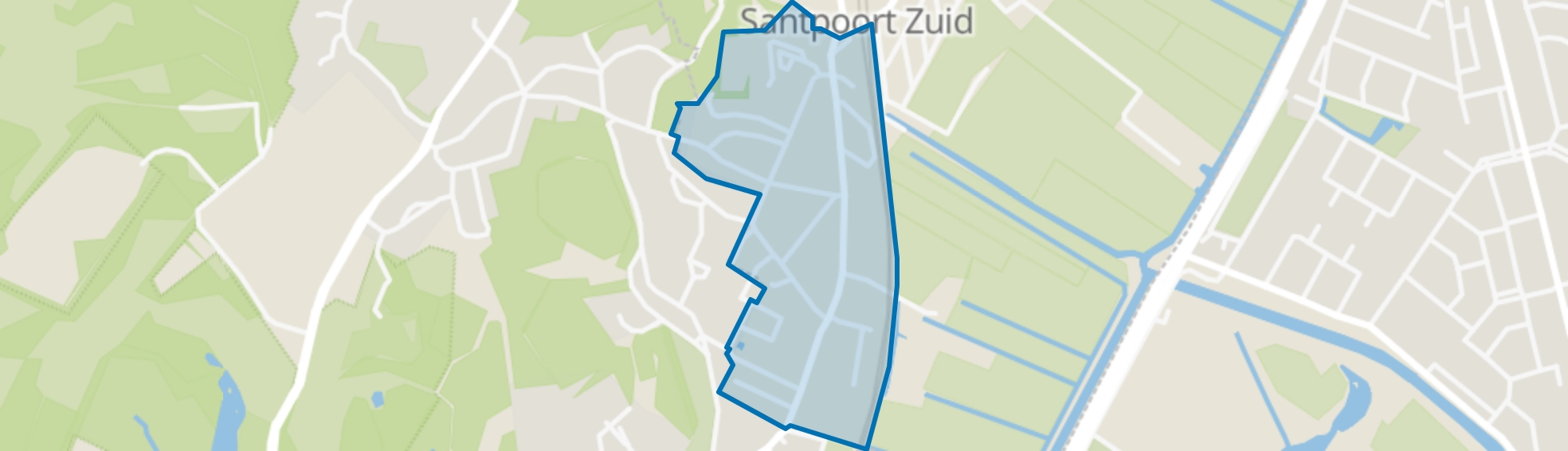 Blekersbuurt, Santpoort-Zuid map