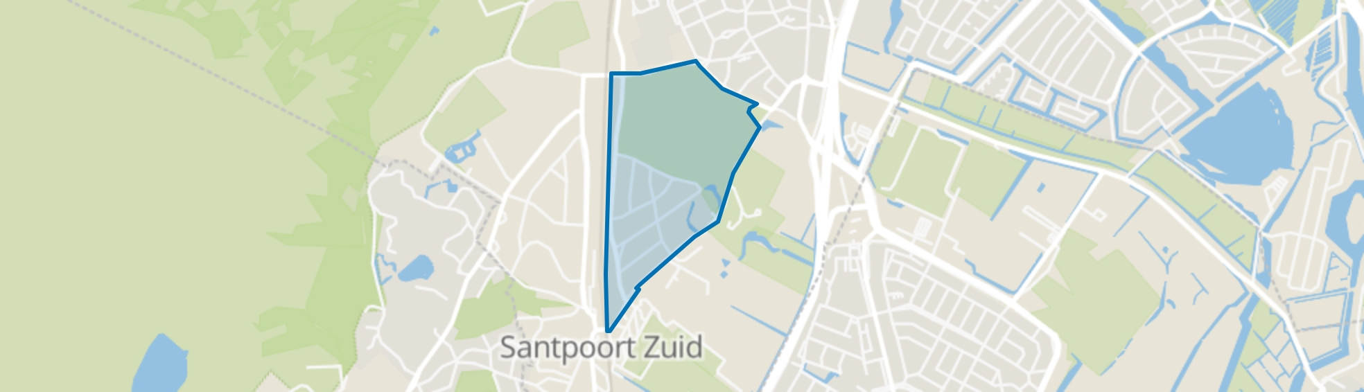 Rijkersparkbuurt, Santpoort-Zuid map