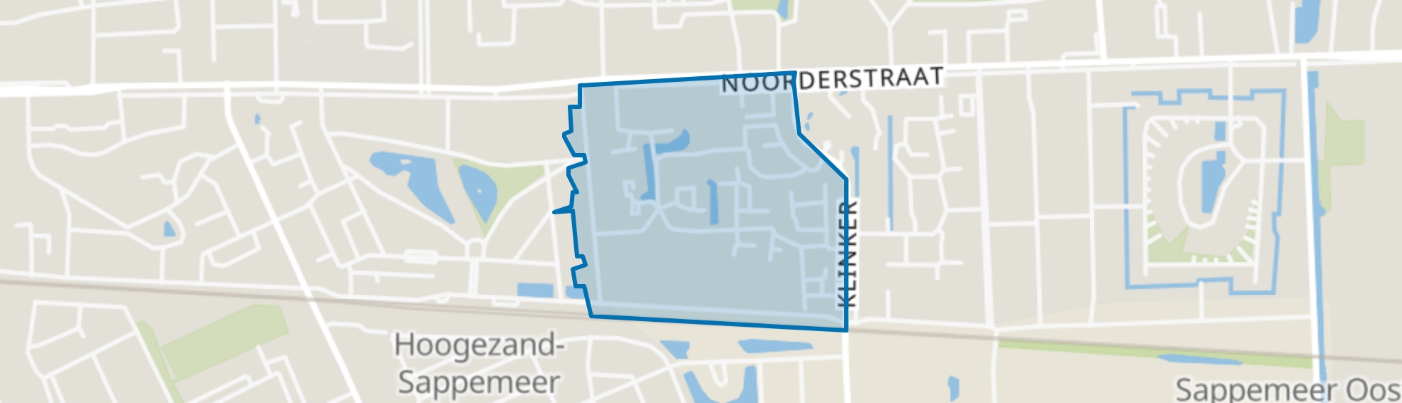 Boswijck-West, Sappemeer map