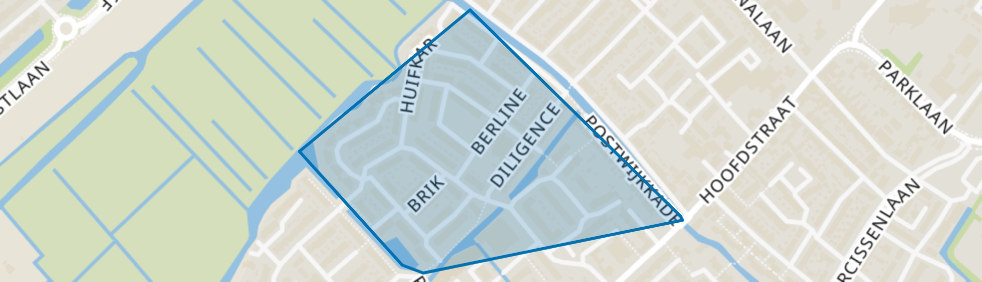 Postbuurt, Sassenheim map