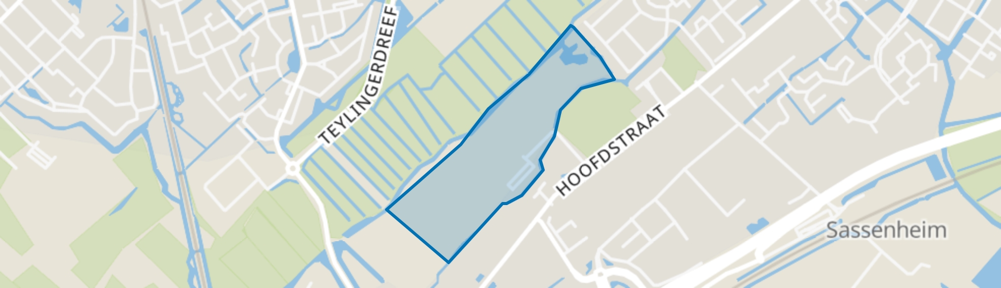 Rode Molenbuurt, Sassenheim map