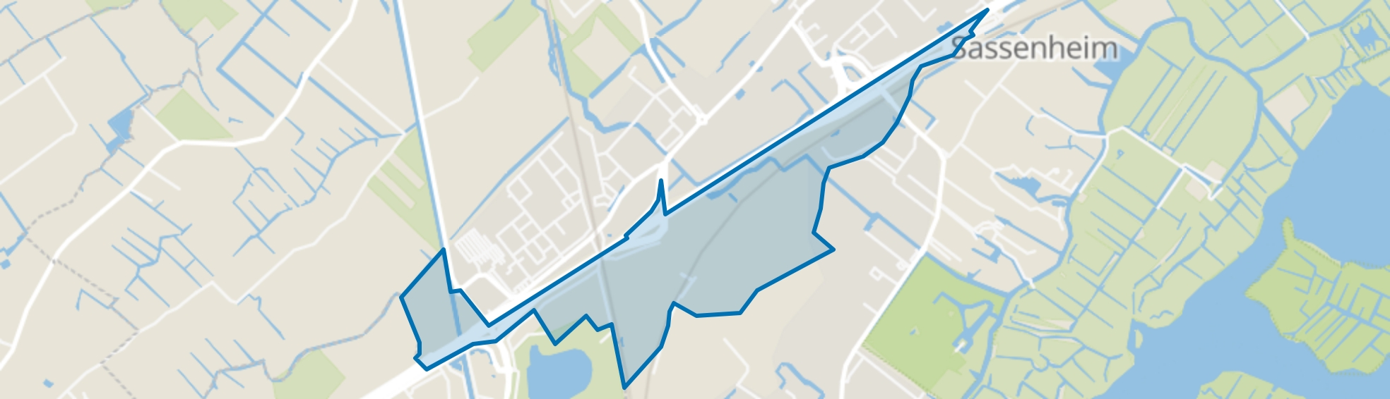 Sassenheim buitengebied Zuid, Sassenheim map