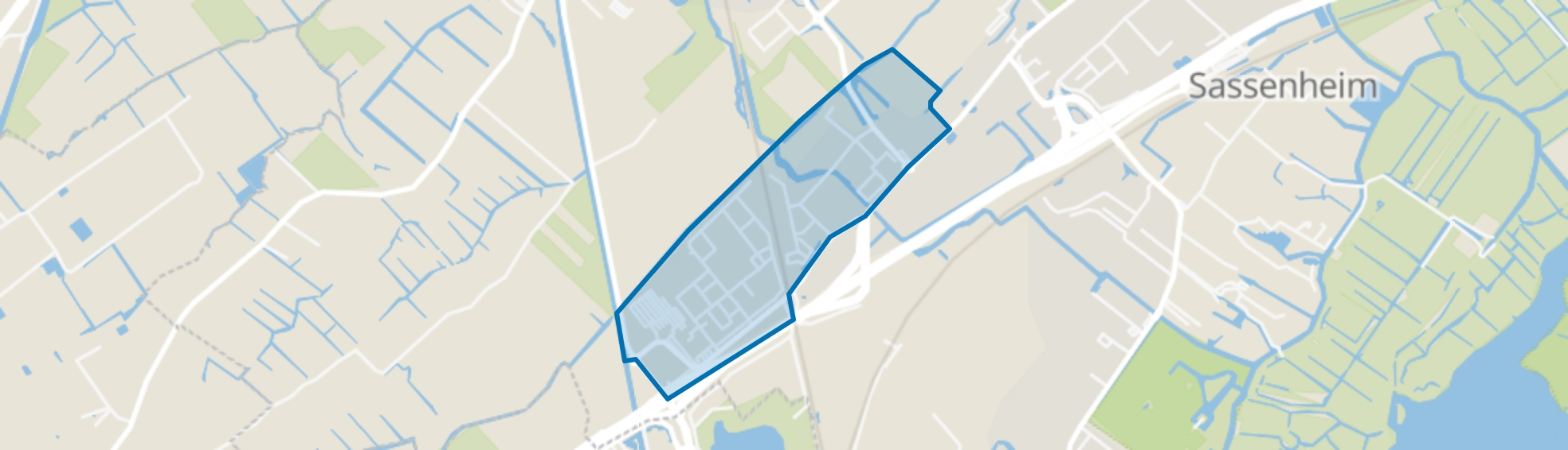 Wetenschapsbuurt, Sassenheim map