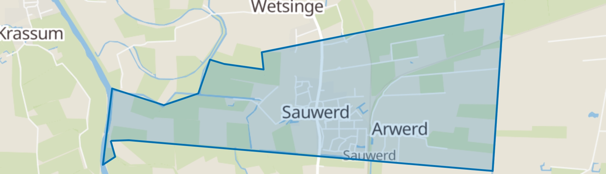 Sauwerd map