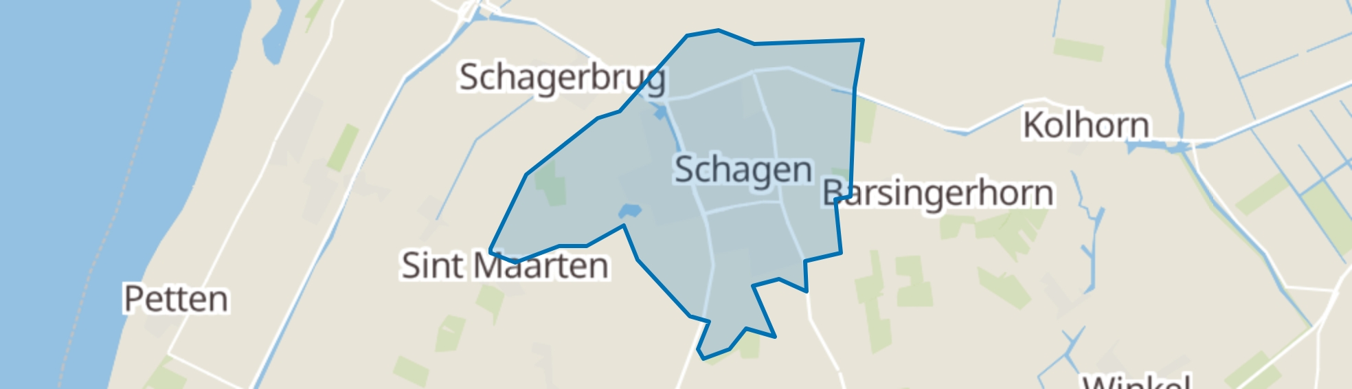 Schagen map