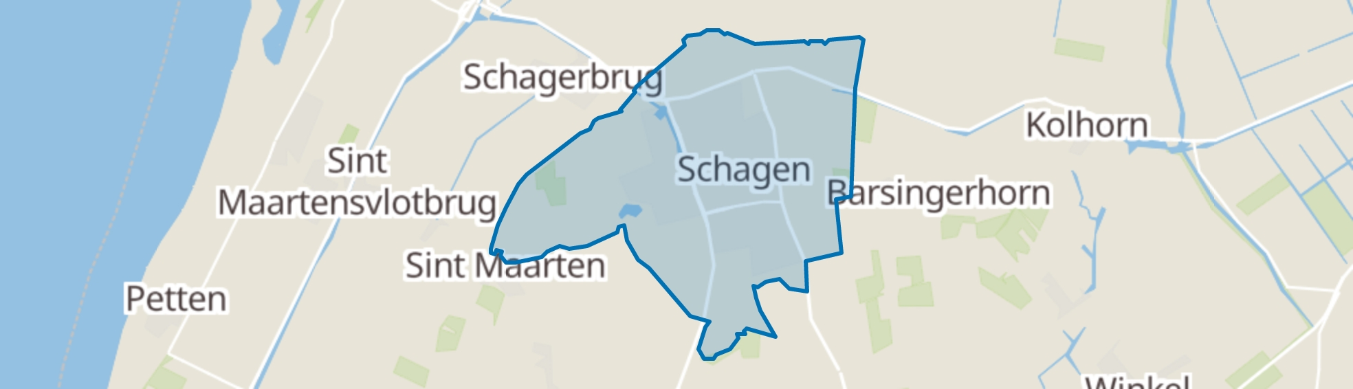 Schagen map