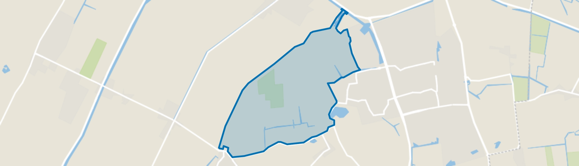 Burghorn en Buitengebied, Schagen map