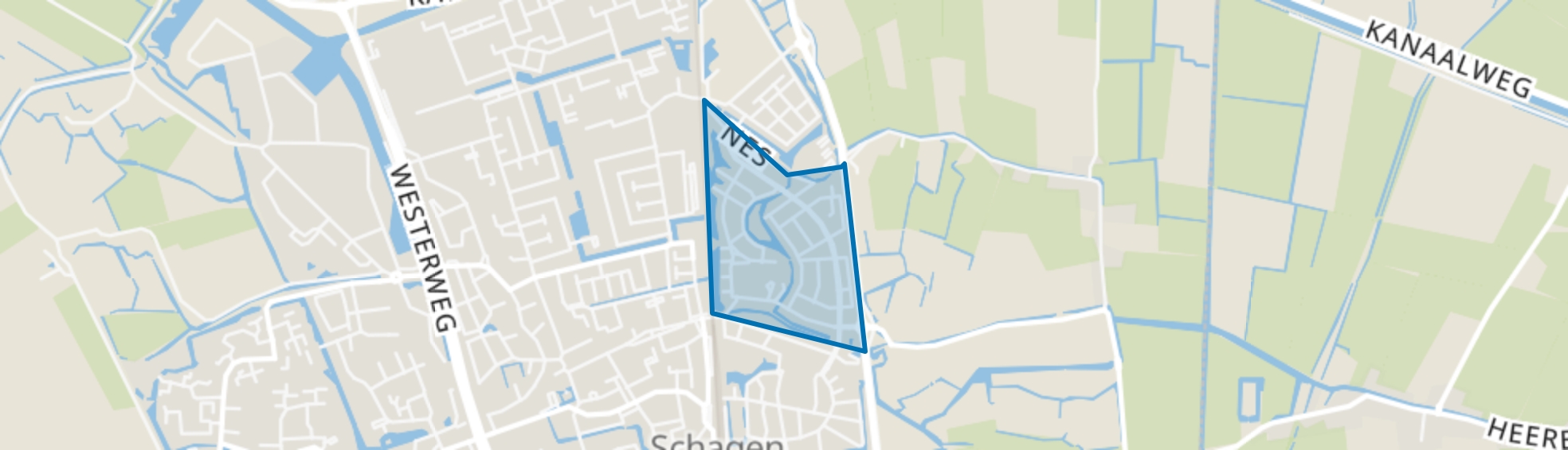 Hoep-Noord, Schagen map