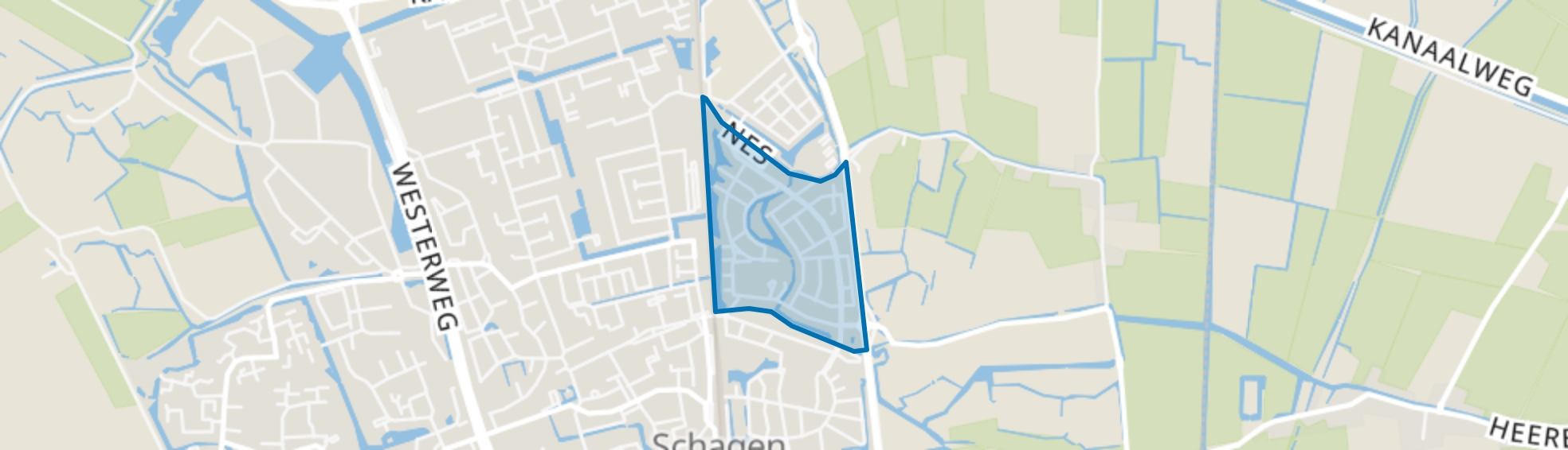 Hoep-Noord, Schagen map