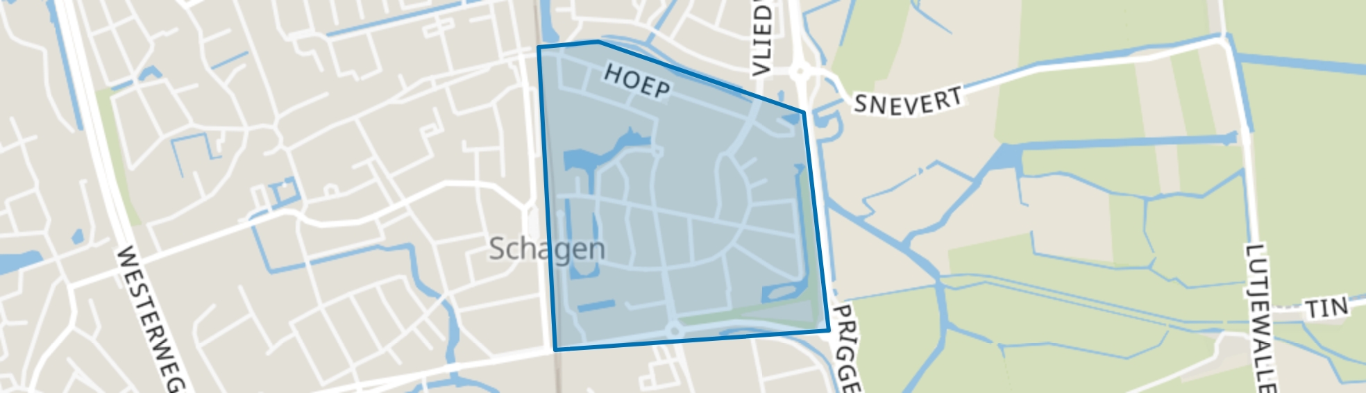 Hoep-Zuid, Schagen map