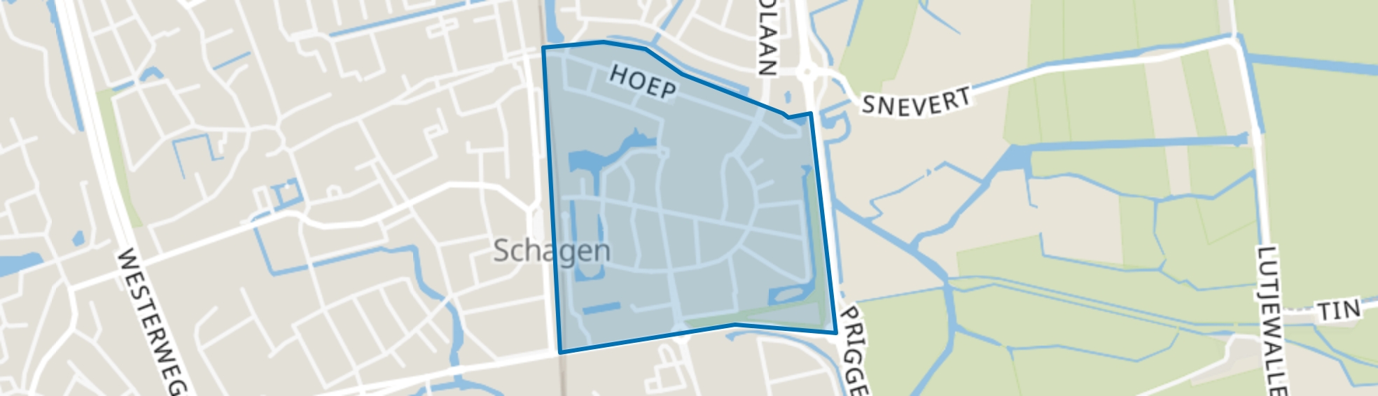 Hoep-Zuid, Schagen map