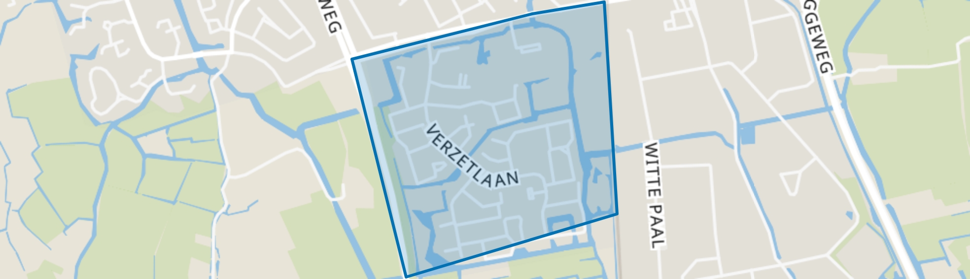 Muggenburg, Schagen map